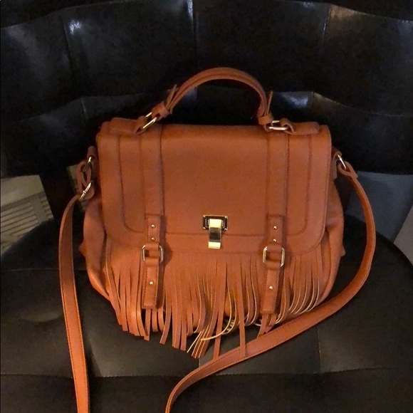 JustFab Handbags - JustFab fringe purse and shoulder bag